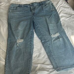 Sonoma Light Blue Distressed Boyfriend Jeans